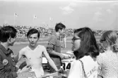 Ikuzawa och medarbetare vid Kanonloppet i Karlskoga, 1968-08-11