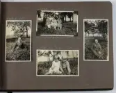 Sida ur fotoalbum som har tillhört Elin Andersson gift Tidstrand