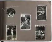 Sida ur fotoalbum som har tillhört Elin Andersson gift Tidstrand