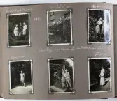 Sida ur fotoalbum som har tillhört Elin Andersson gift Tidstrand