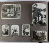 Sida ur fotoalbum som har tillhört Elin Andersson gift Tidstrand