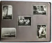 Sida ur fotoalbum som har tillhört Elin Andersson gift Tidstrand