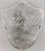 Polisvaktsbricka av mässing.