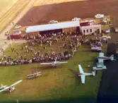 Segelflyg, 1960-tal. Den lilla kiosken hitflyttad från Mössebers utsiktstorn.