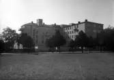 Foto av den nybyggda delen av Växjö lasarett, ca 1940.