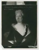 Porträtt på Elisabeth Hambraea. Född år 1669 och död 13 januari år 1746.