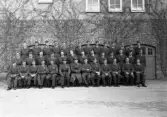 Pluton med befäl, I11 i Växjö, ca. 1940-tal.