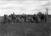 Meniga under övning, I11, Växjö, ca. 1935.