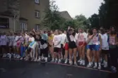 Uppvärmning inför Cajsa Warg loppet, 1991