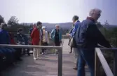 Besökare på utsiktstornet på Rusakula i Kilsbergen, 1994