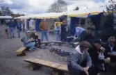 Grillplats på vildmarksmässan i Ånnaboda, 1991