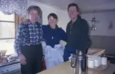 Trio i köket i Kilsbergstugan i Tomasboda, 1994
