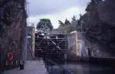 Slussportar på Trollhätte kanal, 1991