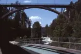 Akvedukten i Håverud vid Dalslands kanal, 1977