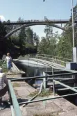Under akvedukten i Håverud i Dalslands kanal, 1977