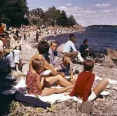 Publik vid Strandvägen