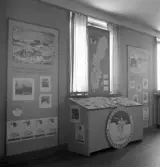Aktiv Ungdom, 1943. Skärm från Skidfrämjandet.
Interiör av utställningen 