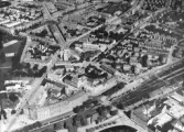 Flygfoto över västra stadsdelen, 1964