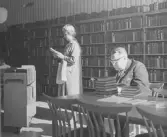 Besökare på bibliotek, 1960-tal