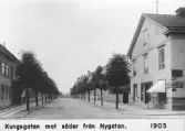 Kungsgatan mot söder från Nygatan, 1903