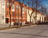 Huslänga vid Oskarsvägen, 1970-tal