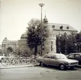 Örebro slott från Engelbrektsgatan, 1970-tal