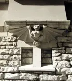 Fasadutsmyckning på Storgatan 23, 1970-tal