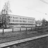 Industribyggnad Klaessons möbelfabrik i Fjugesta, ca 1974