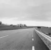 Väg 204 vid avfarten till Fjugesta vid Sanna gård, 1970-tal