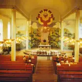 Interiör från Kumla kyrka, 1974