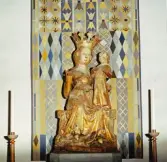 Del av interiör Sköllersta kyrka, 1970-tal