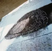 Inmurad runsten i Glanshammars kyrka, 1970-tal