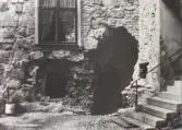 Trasig fasad på Örebro slott, 1930-tal