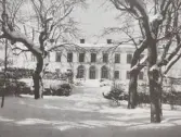 Karlslunds herrgård  i snö, 1970-tal