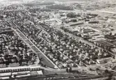 Flygfoto över Holmen, 1970-tal