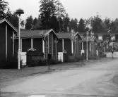 Förråd vid radhus i Björkhaga, 1970-tal