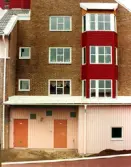 Fasad i Sörbyängen, 1995 ca