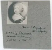 Porträtt på Hedvig Elenora född år 1636 och död år 1715.