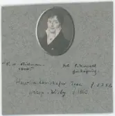 Porträtt på Christofer Isac Heurin. Biskop i Visby, född 1786 och död 1860