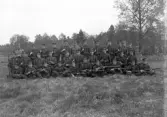 Gruppfoto med befäl.
I 11, Växjö