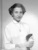 Konfirmand Barbro Kullman.