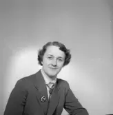 Porträtt av fru/fröken Persson.