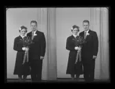 Brudpar. Åke Bergman. Bondskogsvägen 41 B,
Lindesberg. Ur Gustaf Åhmans samling.