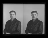 Mansporträtt, passfoto. 
Karl-Gösta Fernström, Herrskogen, Strömsholm. Ur Gustaf Åhmans samling.