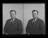 Mansporträtt, passfoto. Allan Vernulf. Kolbäck.
Ur Gustaf Åhmans samling.