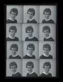 Kvinnoportätt, polyfoto. Inga BergkvIst, Vänsta, Kolbäck. Ur Gustaf Åhmans samling.