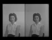 Porträtt, körfoto. Lissy Wincent, Kyrkbyn, Kolbäck. Ur Gustaf Åhmans samling.