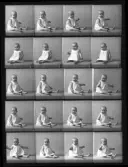 Barnporträtt, polyfoto. Ing-Marie. Fru Gun Laggberg, Forsta, Kolbäck.Ur Gustaf Åhmans samling.