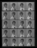 Porträtt, Lillemor Pettersson, Ringvägen, Kolbäck. Ur Gustaf Åhmans samling.