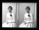 Porträtt, Agneta Karlsson. Gränby, Kolbäck.
Ur Gustaf Åhmans samling.